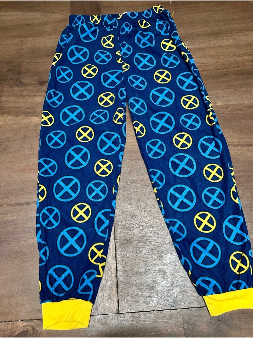 Marvel X-Men Kids Pajama Set Blue Yellow Gray